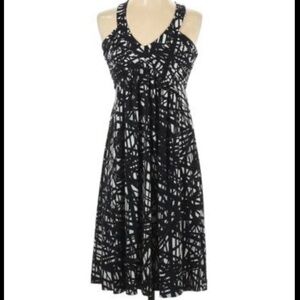 Calvin Klein Casual Summer Black & White A-Line Empire dress Size 4